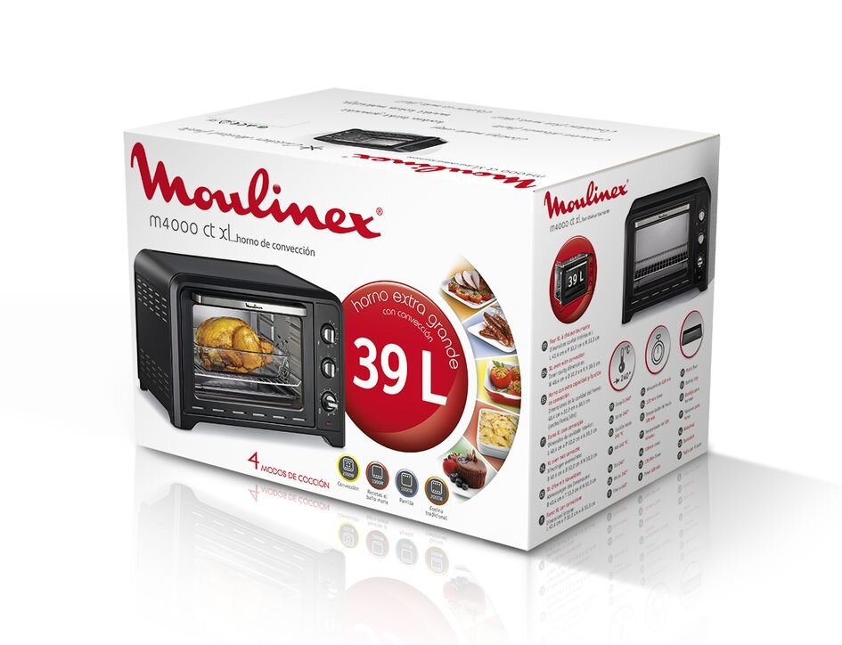 Horno de Sobremesa Moulinex Optimo OX484810, 39L, 6 Funciones Negro-9