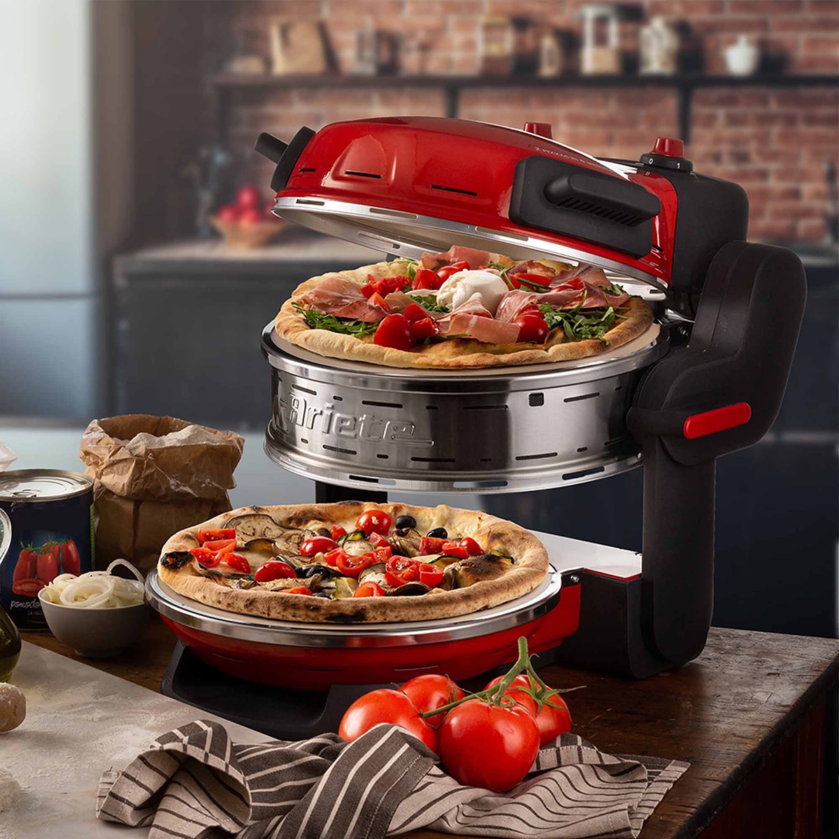 Horno doble para pizza ARIETE 927/00 Rojo-13