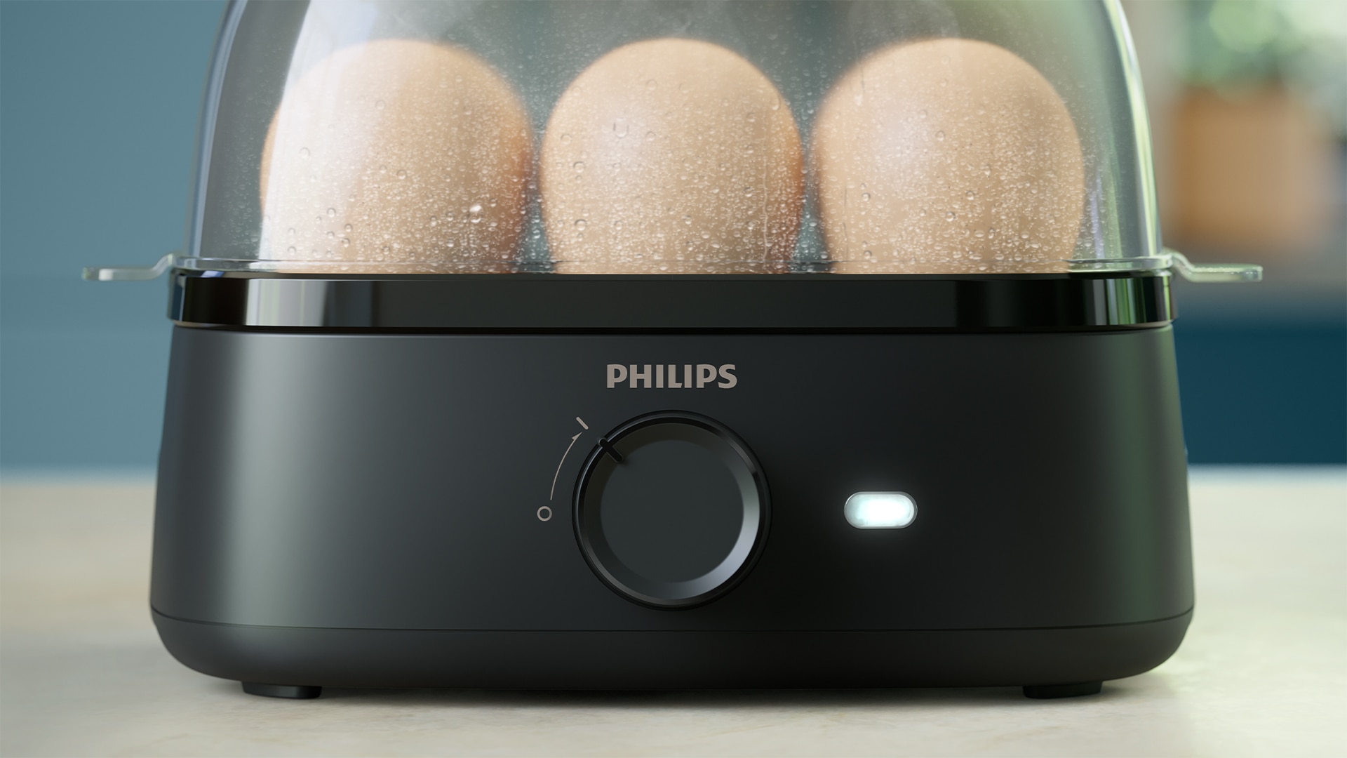 Cuecehuevos Philips Egg Cooker 3000 Series con capacidad para 6 huevos Negro-8