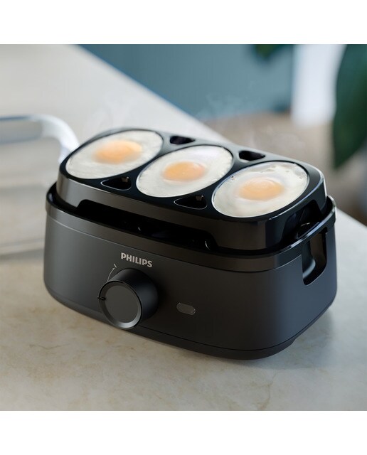 Cuecehuevos Philips Egg Cooker 3000 Series con capacidad para 6 huevos Negro-12