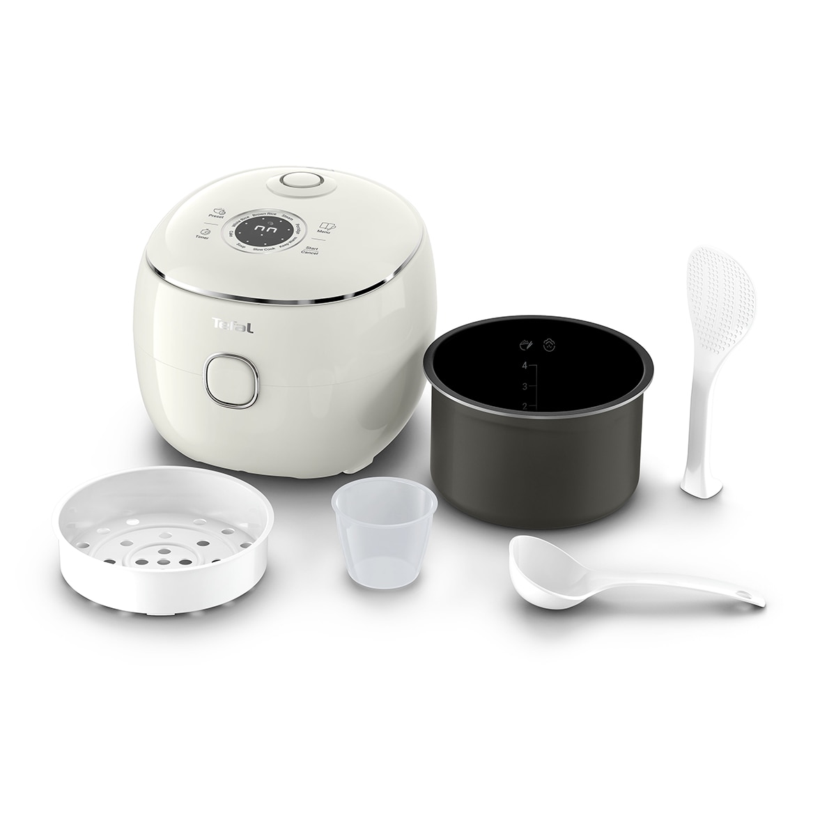Imagen 0 de Arrocera eléctrica multifunción Tefal POP, RK535, hasta 4 raciones, 0,7 litros Crema