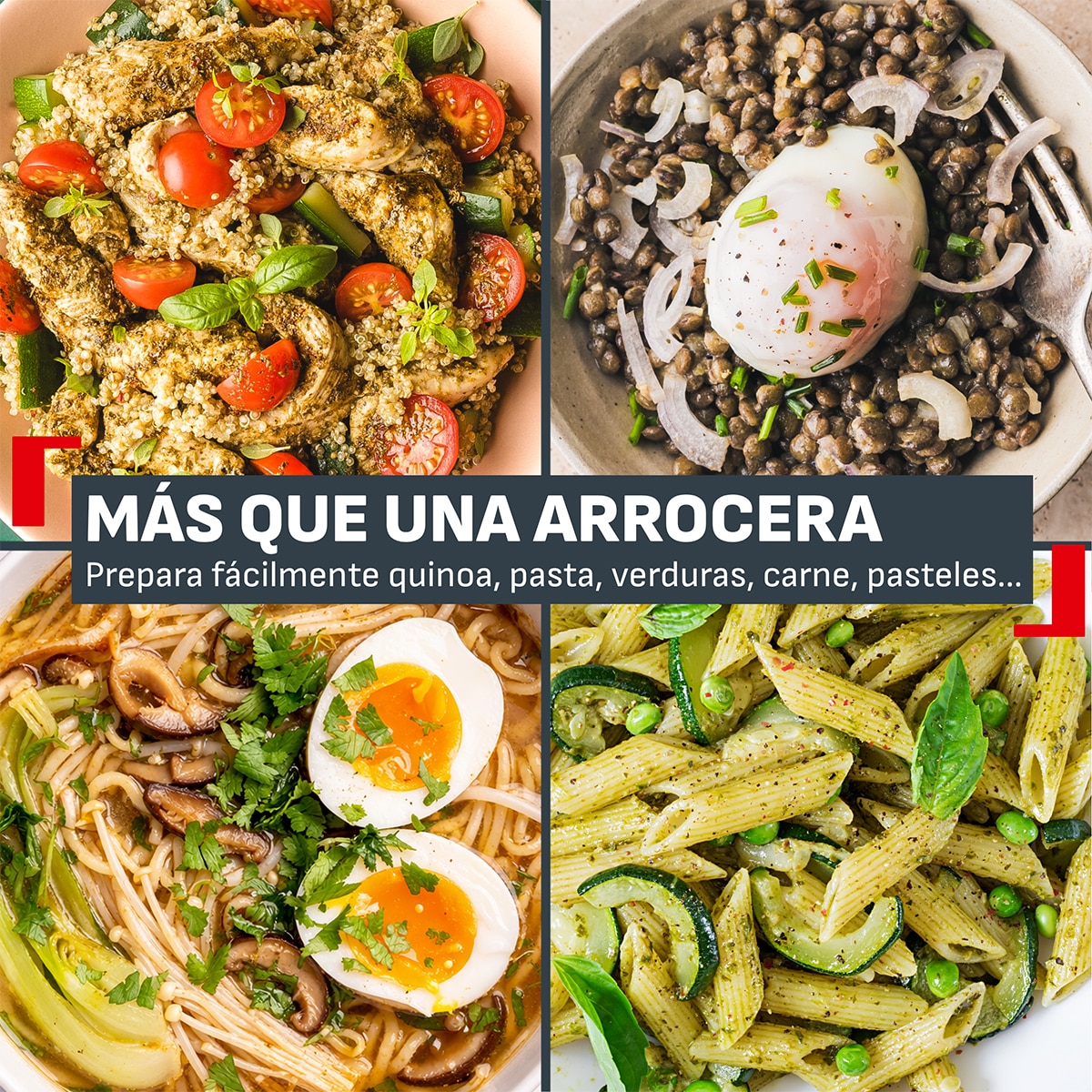 Arrocera eléctrica multifunción Tefal POP, RK535, hasta 4 raciones, 0,7 litros - Crema Crema-6
