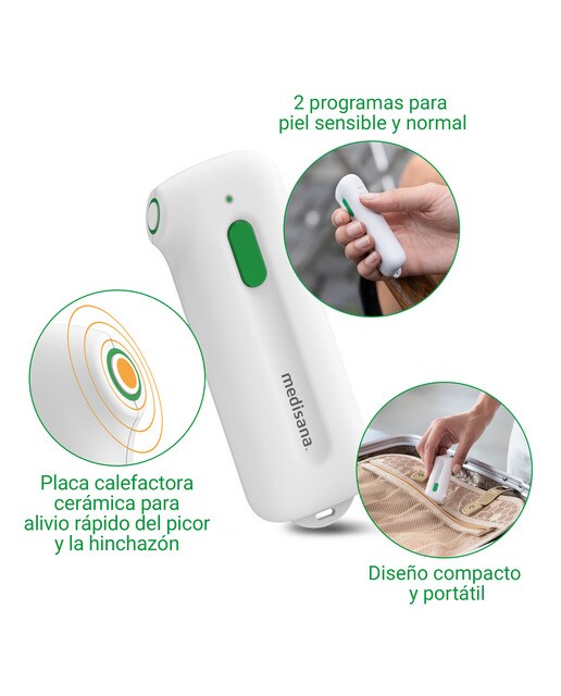 Dispositivo para aliviar las picaduras de insectos y mosquitos Medisana IB100 sin sustancias químicas Blanco/Verde-5