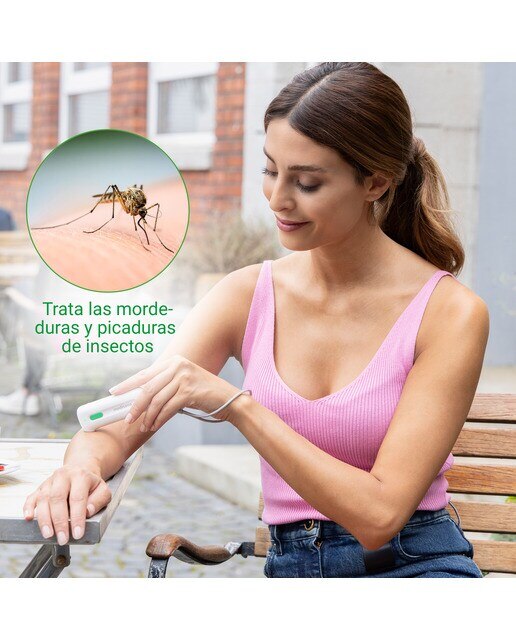 Dispositivo para aliviar las picaduras de insectos y mosquitos Medisana IB100 sin sustancias químicas Blanco/Verde-6