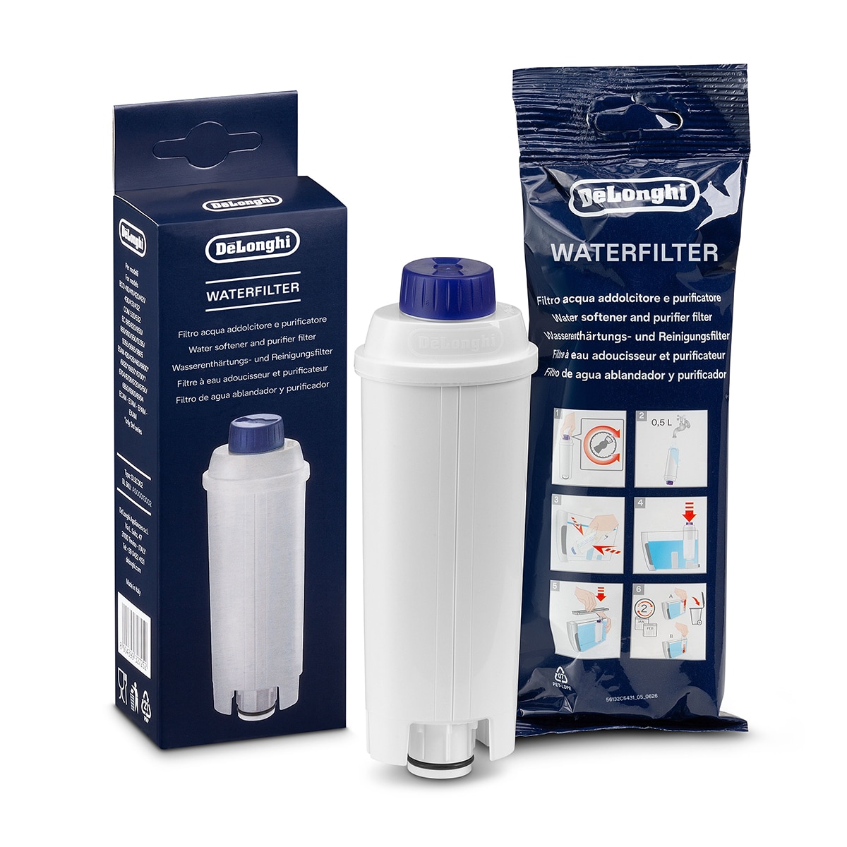 Filtro de agua para cafeteras superautomáticas De'Longhi 2
