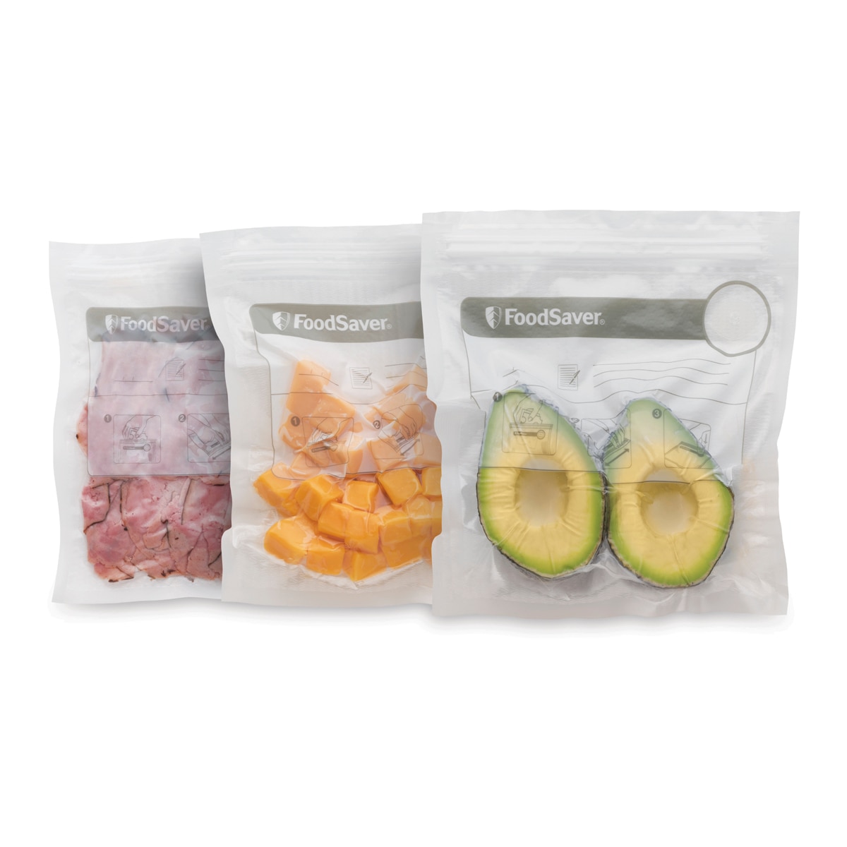 Imagen 5 de Pack de bolsas FoodSaver FVB015X para envasar al vacío - Transparente Transparente