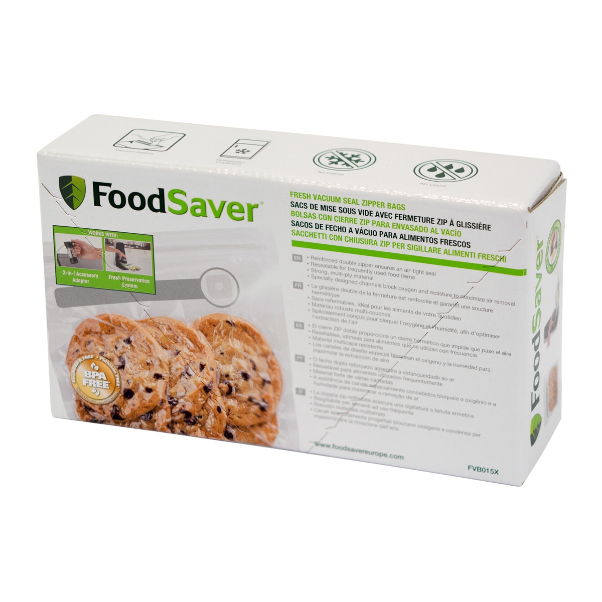 Imagen 6 de Pack de bolsas FoodSaver FVB015X para envasar al vacío - Transparente Transparente