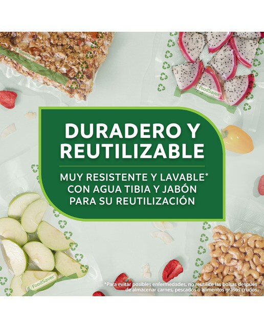 Pack 2 rollos par envasar al vacío FoodSaver FSRE2802X-01 4
