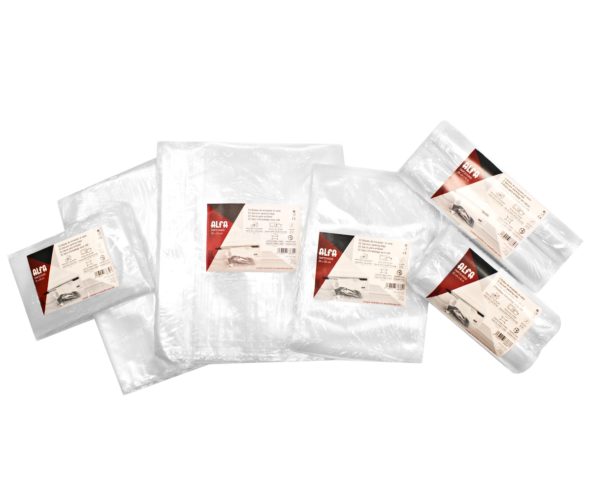Pack 50 bolsas para envasar al vacío Alfa OMP25144 4
