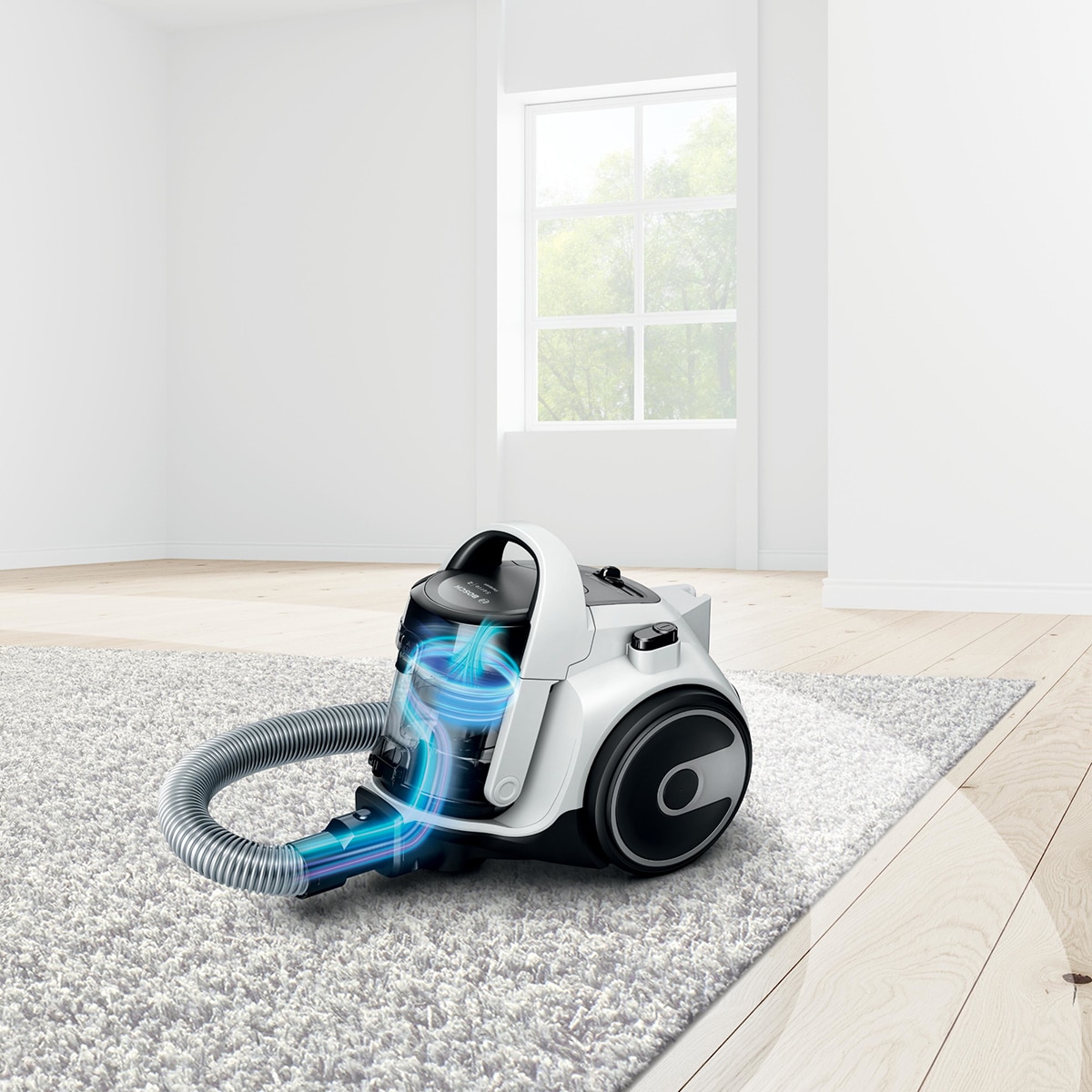 Aspirador sin bolsa, Bosch, Serie 2, BGS05A222 Blanco-3