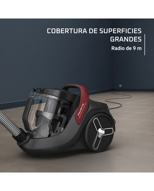 Aspirador Rowenta Green Force Cyclonic Max RO7B13 con motor de bajo consumo Negro-7