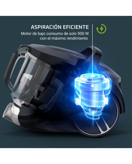 Aspirador Rowenta Compact Power XXL con Tecnología ciclónica Negro-3