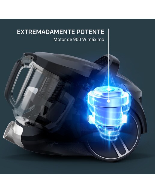 Aspirador Rowenta Compact Power XXL RO4B31 con tecnología ciclónica Azul corso / Gris pluma-4