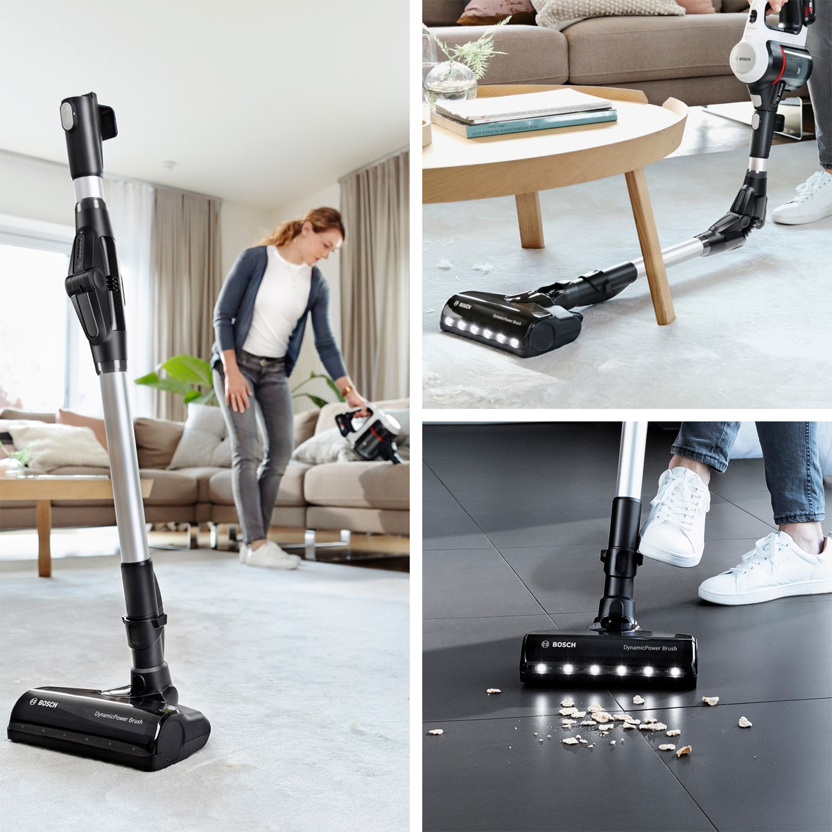 Aspirador escoba sin cable, Bosch, Unlimited 7, BCS711XXL Negro-6