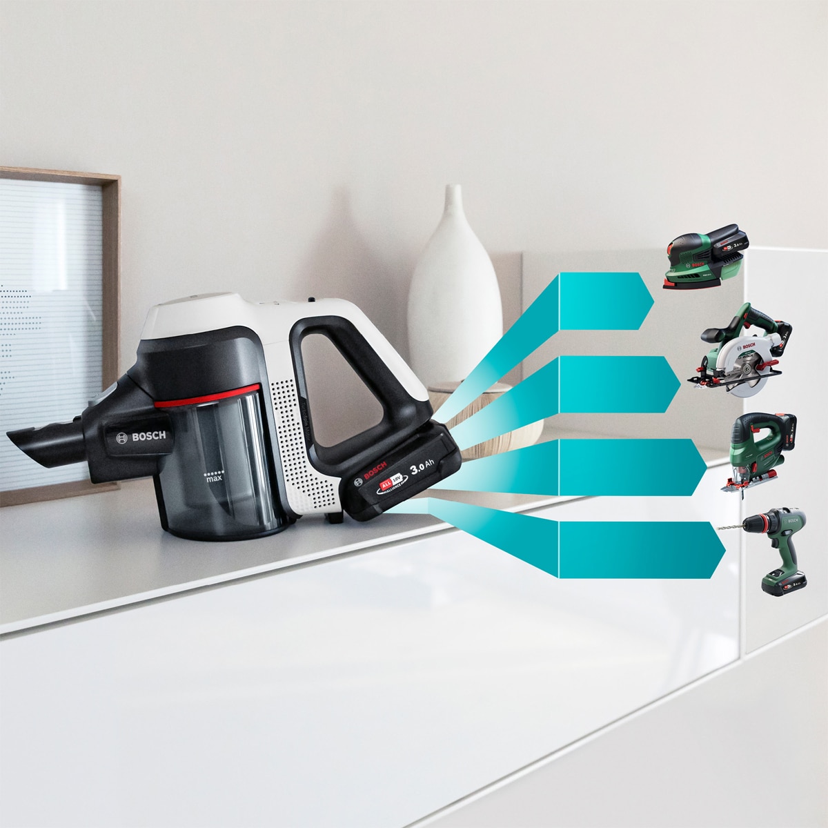 Aspirador escoba sin cable, Bosch, Unlimited 7, BCS711XXL Negro-12