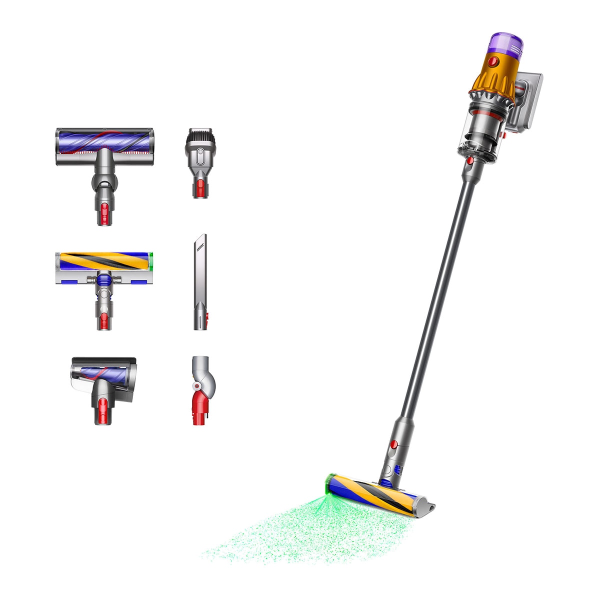 Dyson – Aspirador de escoba recargable Dyson V12 Detect Slim? Absolute Hierro/Níquel.