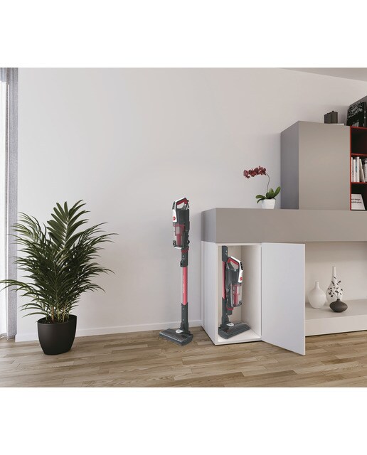 Aspirador de escoba recargable Hoover HF500 cepillo anti-enredos, almacenamiento compacto 3
