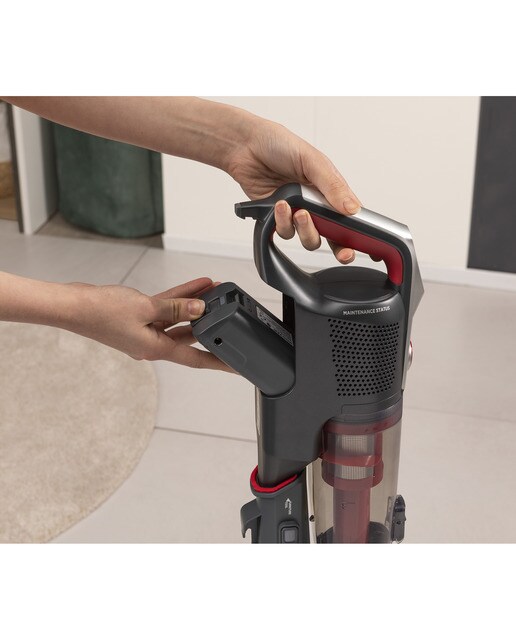 Aspirador de escoba recargable Hoover HF500 cepillo anti-enredos, almacenamiento compacto 15