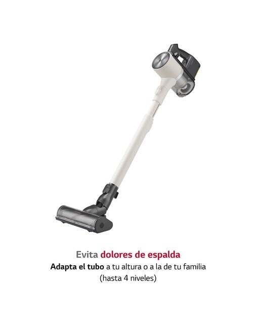 Aspirador de escoba LG All- In-One Kompressor con  210W, 60 Min,  sistema autovaciado y doble batería 3
