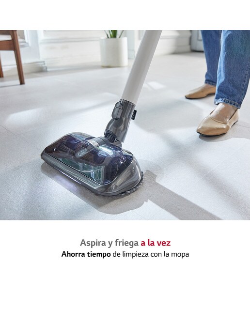 Aspirador de escoba LG All- In-One Kompressor con  210W, 60 Min,  sistema autovaciado y doble batería 11