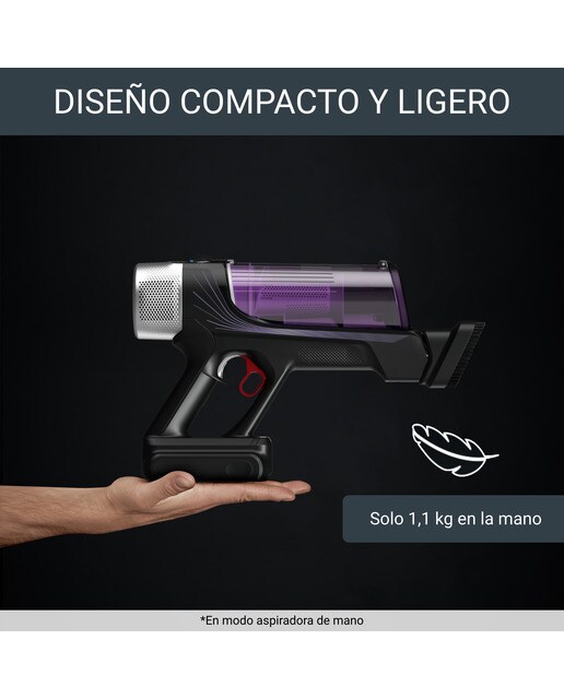 Aspirador de escoba recargable Rowenta RH2037 Xforce Flex 9.60 Ligera, 2 en 1 6