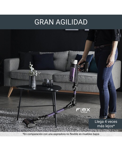 Aspirador de escoba recargable Rowenta RH2037 Xforce Flex 9.60 Ligera, 2 en 1 7