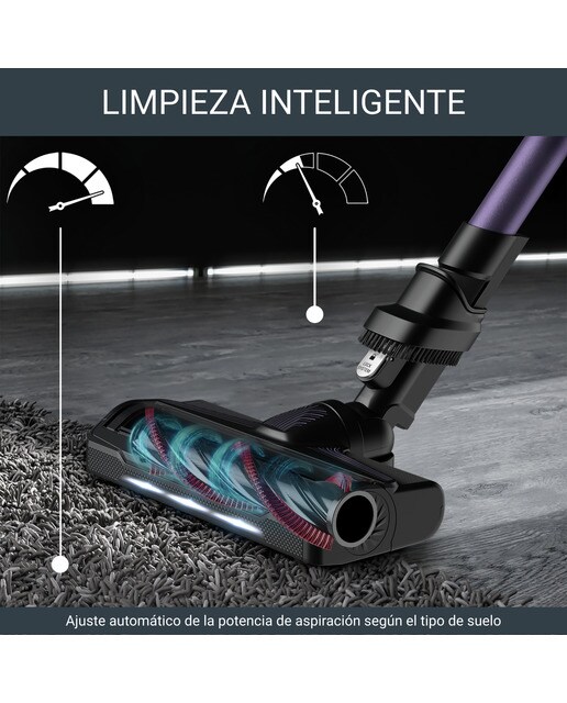 Aspirador de escoba recargable Rowenta RH2037 Xforce Flex 9.60 Ligera, 2 en 1 8