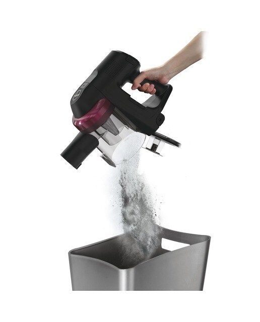 Aspirador de escoba recargable Hoover HF4 con giro de 360º, cepillo anti-enredos 16