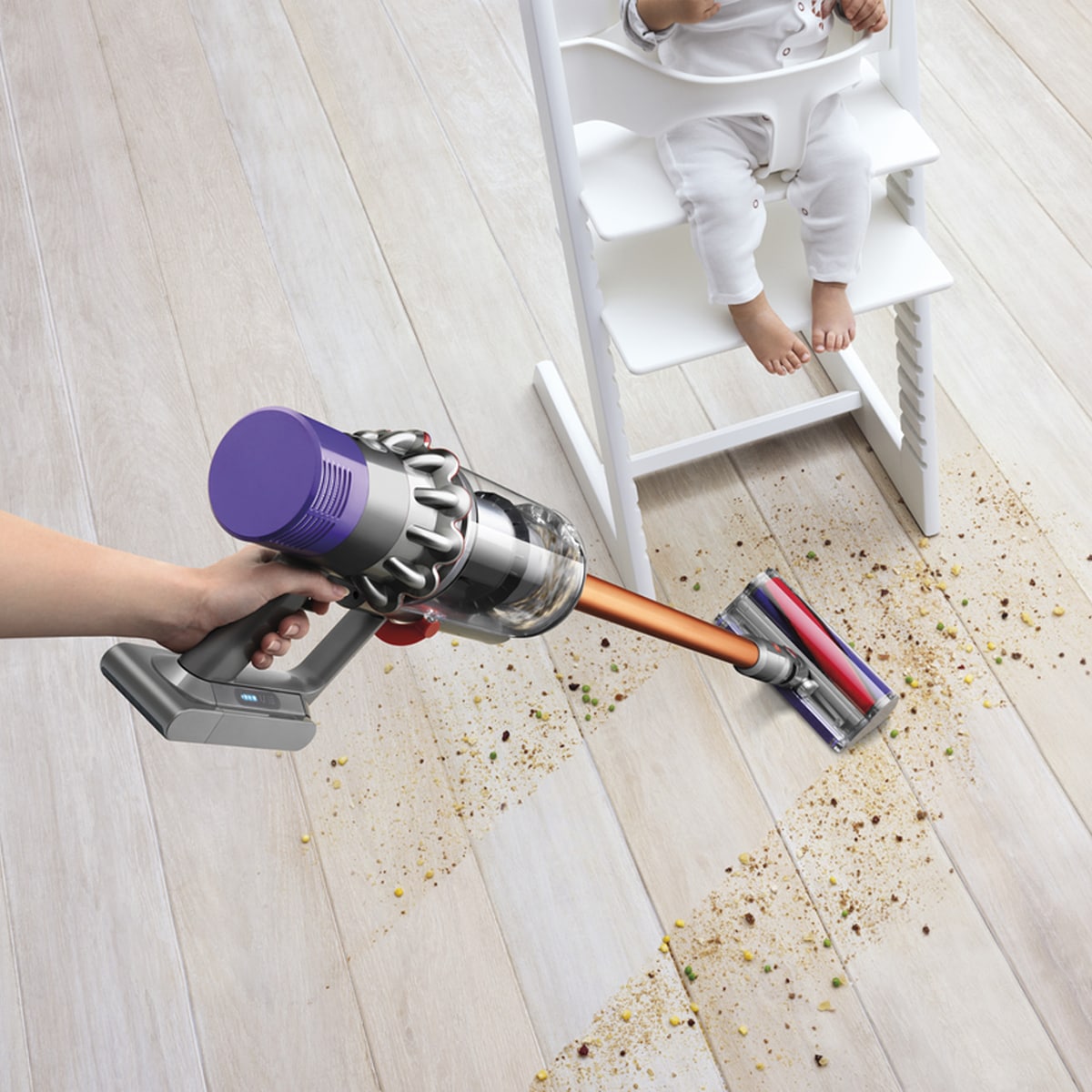 Aspirador de escoba recargable Dyson V10 Absolute con 150 w de succión y hasta 60 minutos autonomía Cobre-5