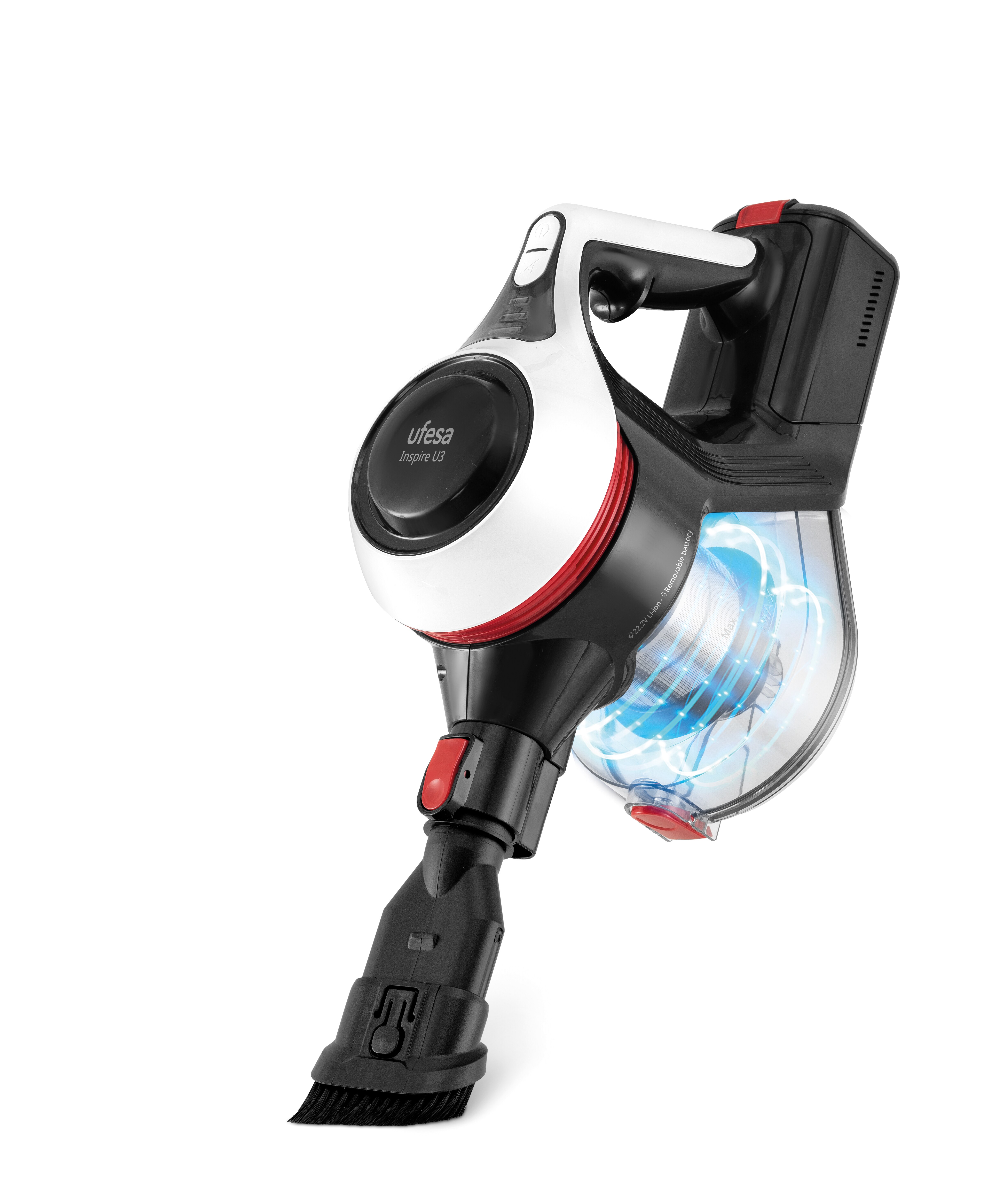 Aspirador de escoba Ufesa U3 Flex con cepillo motorizado con luz 3