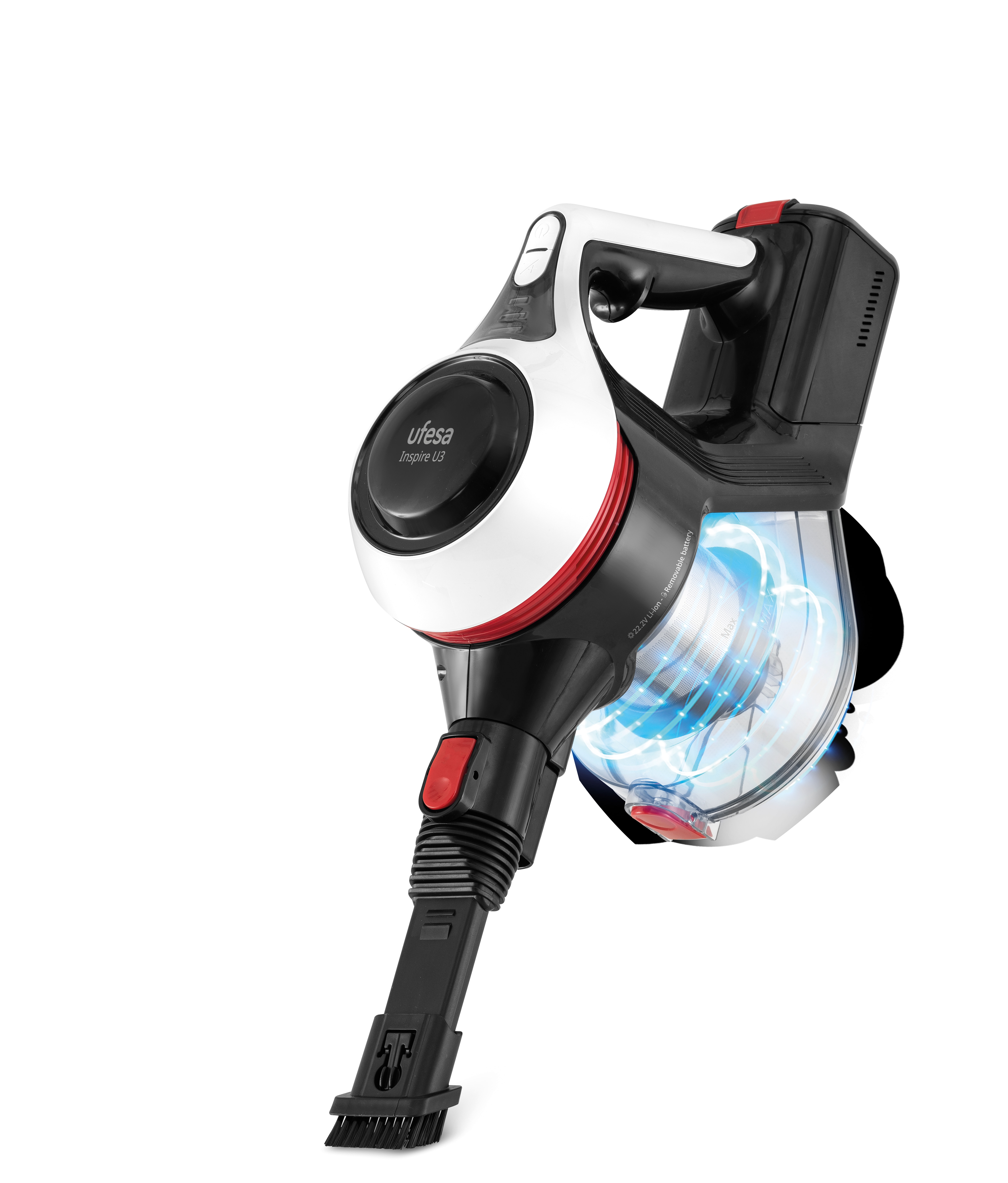 Aspirador de escoba Ufesa U3 Flex con cepillo motorizado con luz 4