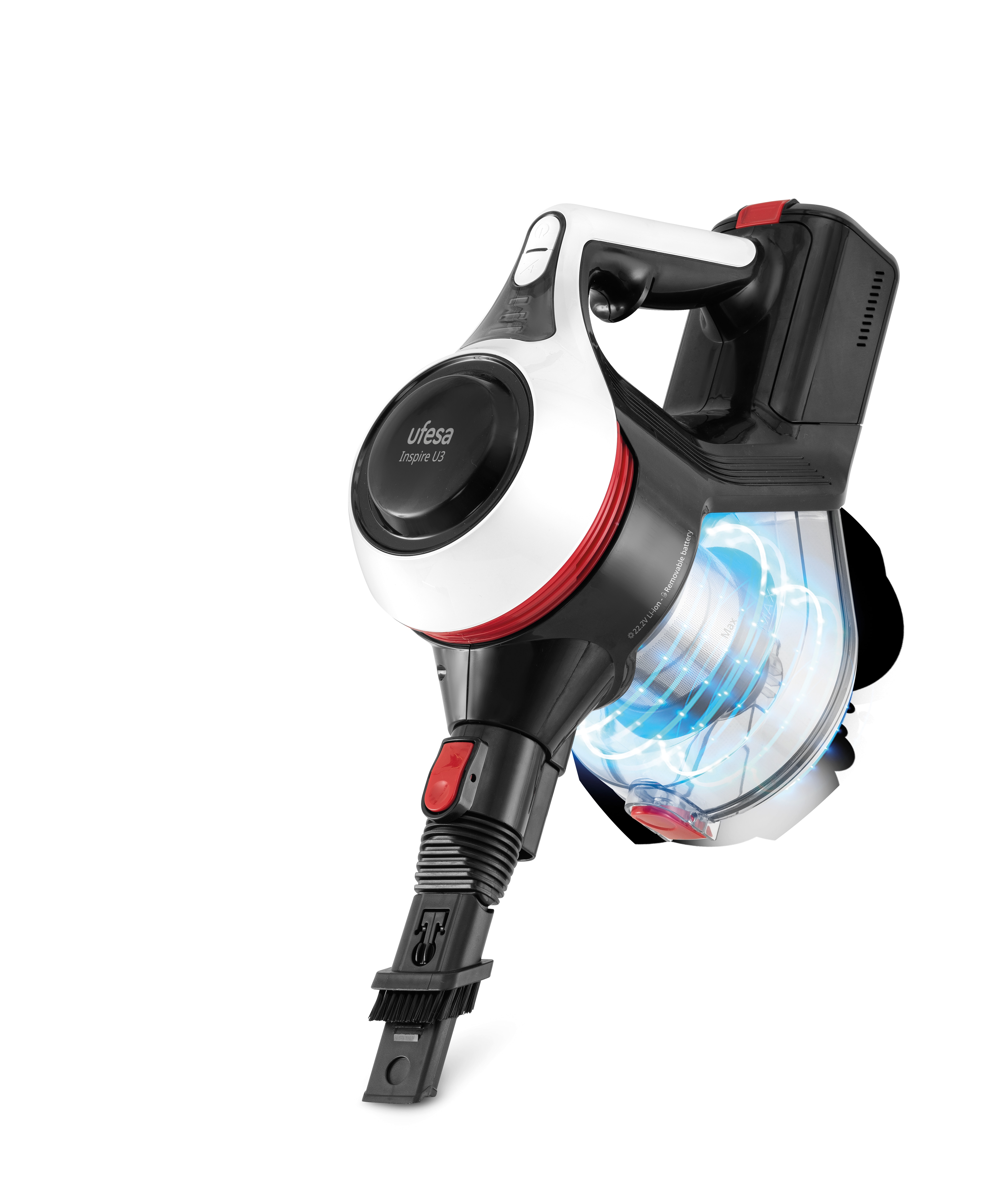 Aspirador de escoba Ufesa U3 Flex con cepillo motorizado con luz 5