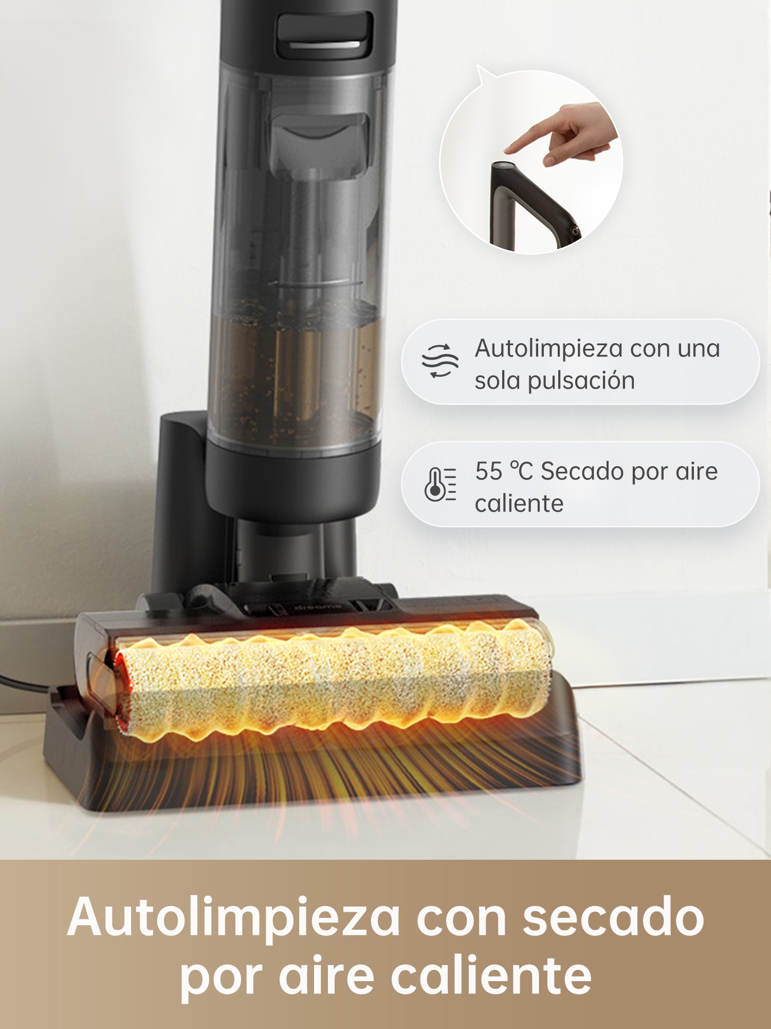 Aspirador de escoba recargable Dreame H12 Pro en seco y húmedo Negro-4