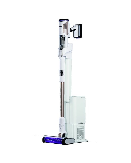 Aspirador de escoba recargable Shark IW3611EU Detect Pro + Vaciado automático - Blanco / Latón Blanco / Latón-1