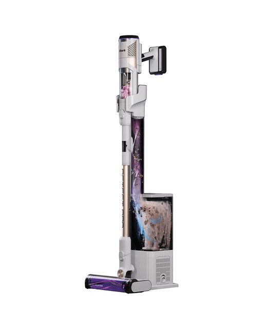 Aspirador de escoba recargable Shark IW3611EU Detect Pro + Vaciado automático - Blanco / Latón Blanco / Latón-2