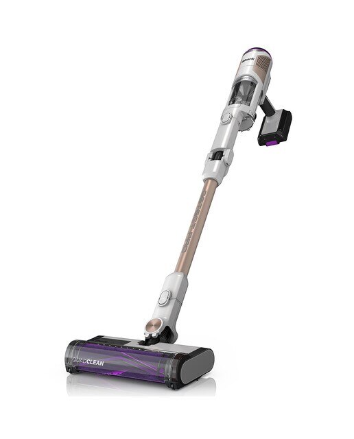 Aspirador de escoba recargable Shark IW3611EU Detect Pro + Vaciado automático - Blanco / Latón Blanco / Latón-3
