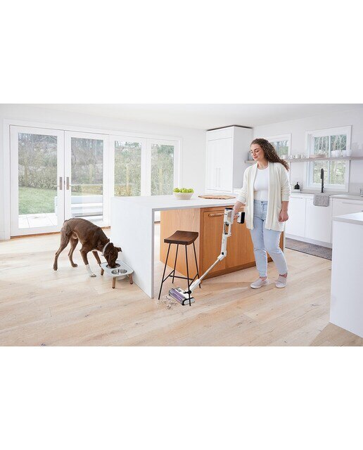 Aspirador de escoba recargable Shark IW3611EU Detect Pro + Vaciado automático - Blanco / Latón Blanco / Latón-5