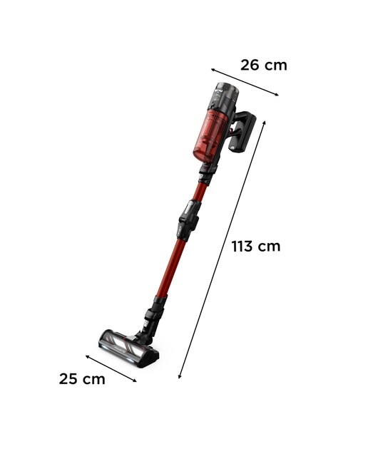 Aspirador de escoba recargable Rowenta X-Force Flex 13.60 Animal Care Negro / Rojo-3