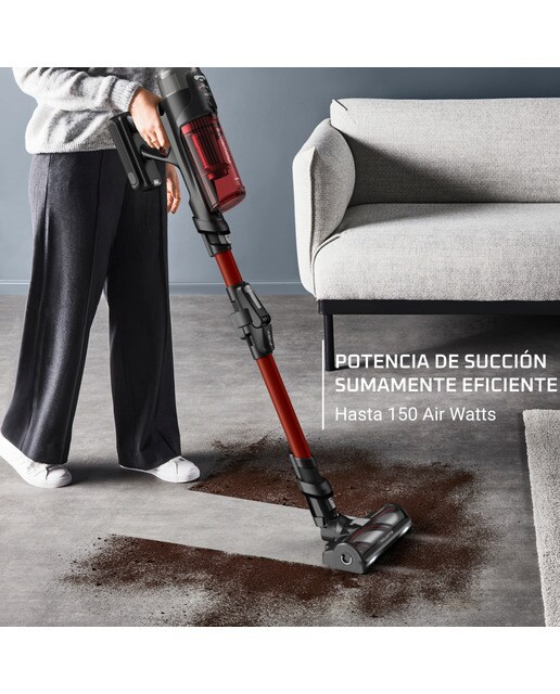 Aspirador de escoba recargable Rowenta X-Force Flex 13.60 Animal Care Negro / Rojo-5