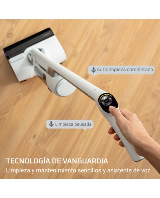 Fregona eléctrica Rowenta X-Clean 10 Tecnología Wet & Dry, Autolimpieza y Secado Automático Blanco-8