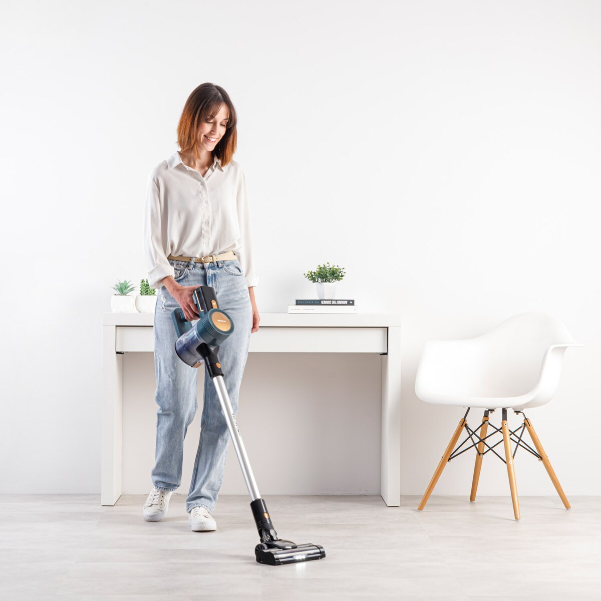 Aspirador de escoba recargable Taurus Homeland Ideal 22,2V Azul / Negro-2