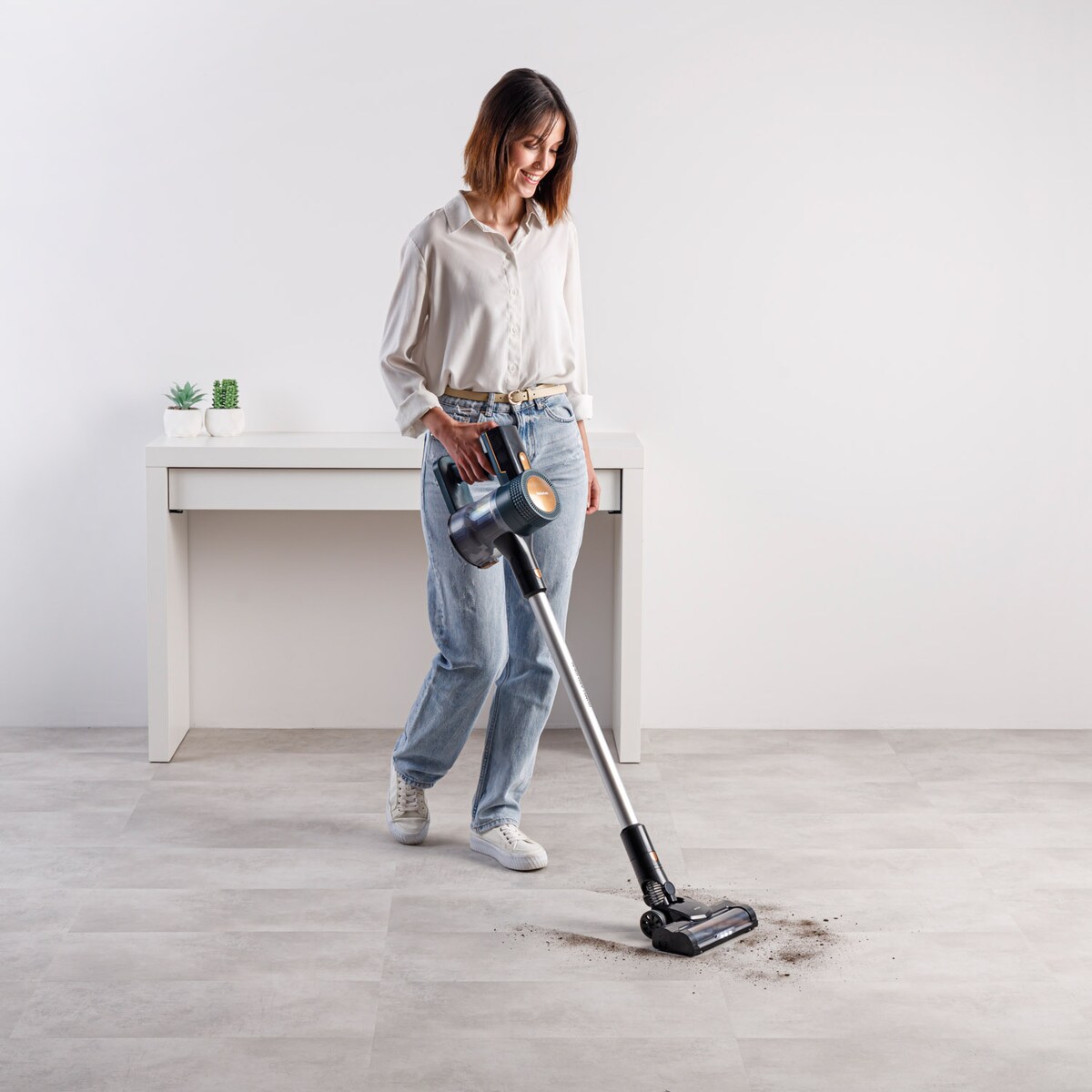 Aspirador de escoba recargable Taurus Homeland Ideal 22,2V Azul / Negro-6