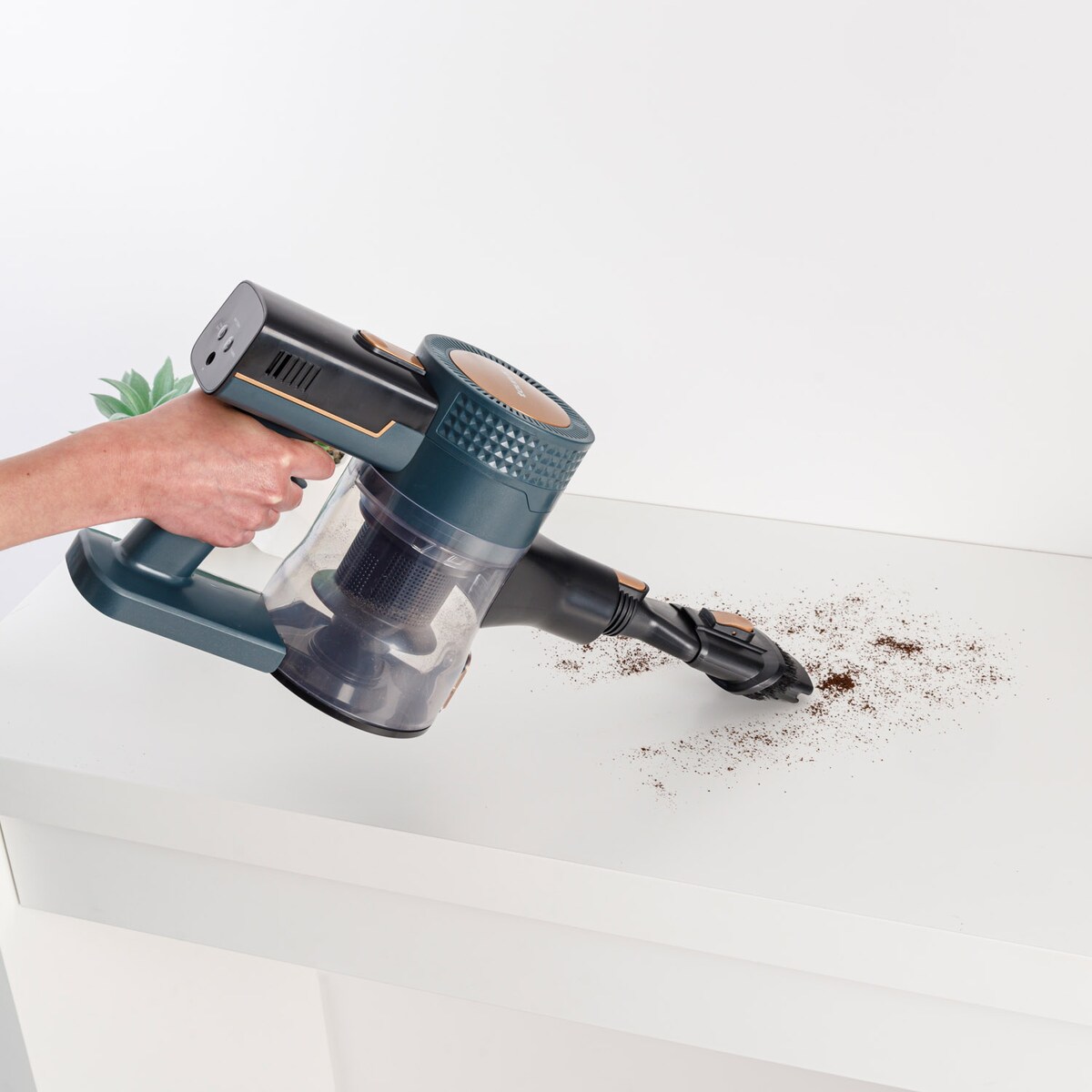 Aspirador de escoba recargable Taurus Homeland Ideal 22,2V Azul / Negro-7