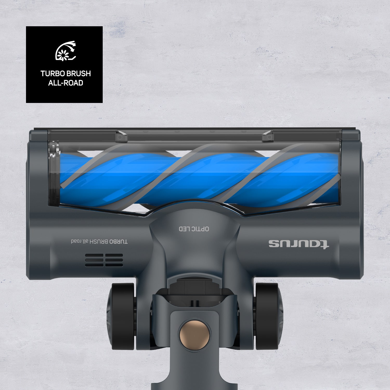 Aspirador de escoba recargable Taurus Homeland Digital Animal Flex con 3 velocidades Azul / Negro-4