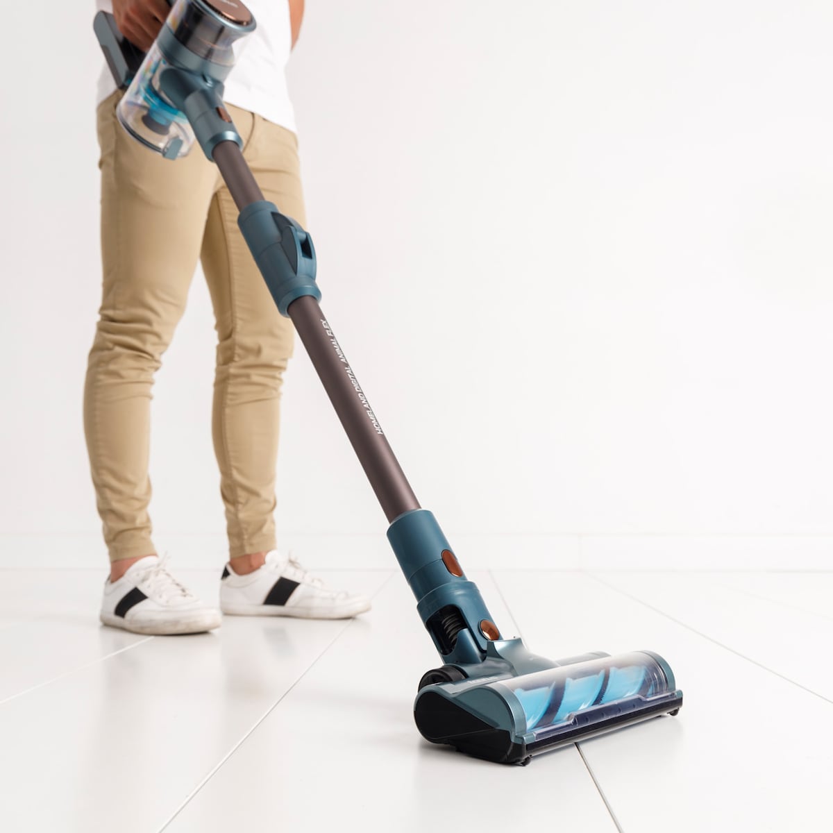 Aspirador de escoba recargable Taurus Homeland Digital Animal Flex con 3 velocidades Azul / Negro-11