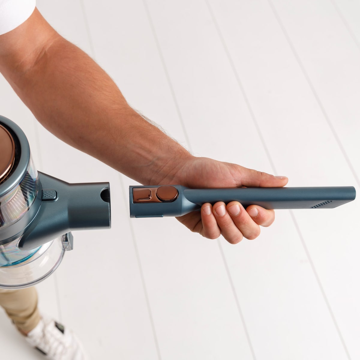 Aspirador de escoba recargable Taurus Homeland Digital Animal Flex con 3 velocidades Azul / Negro-12