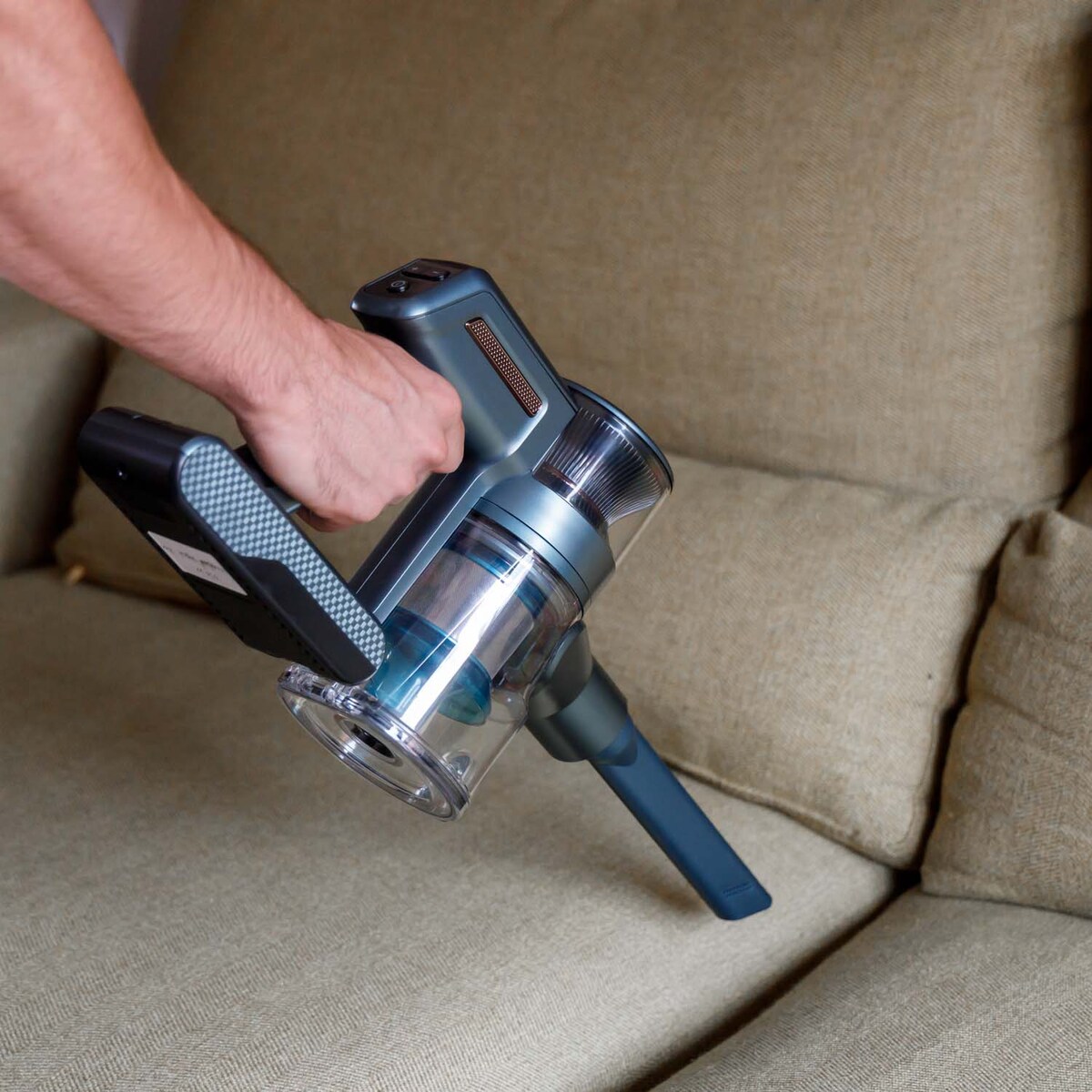 Aspirador de escoba recargable Taurus Homeland Digital Animal Flex con 3 velocidades Azul / Negro-13