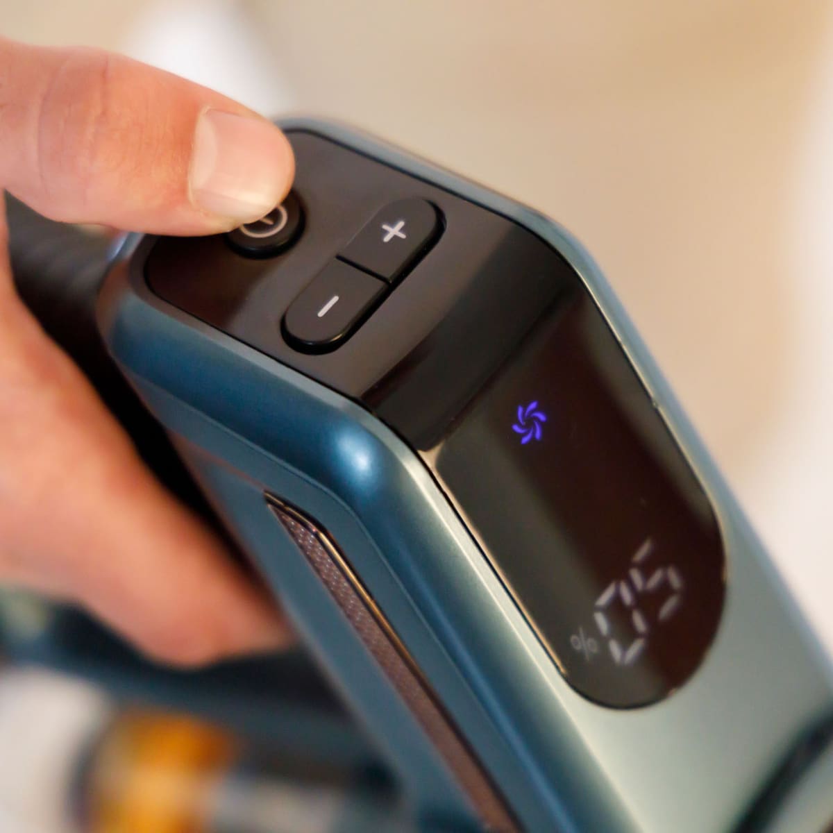 Aspirador de escoba recargable Taurus Homeland Digital Animal Flex con 3 velocidades Azul / Negro-14