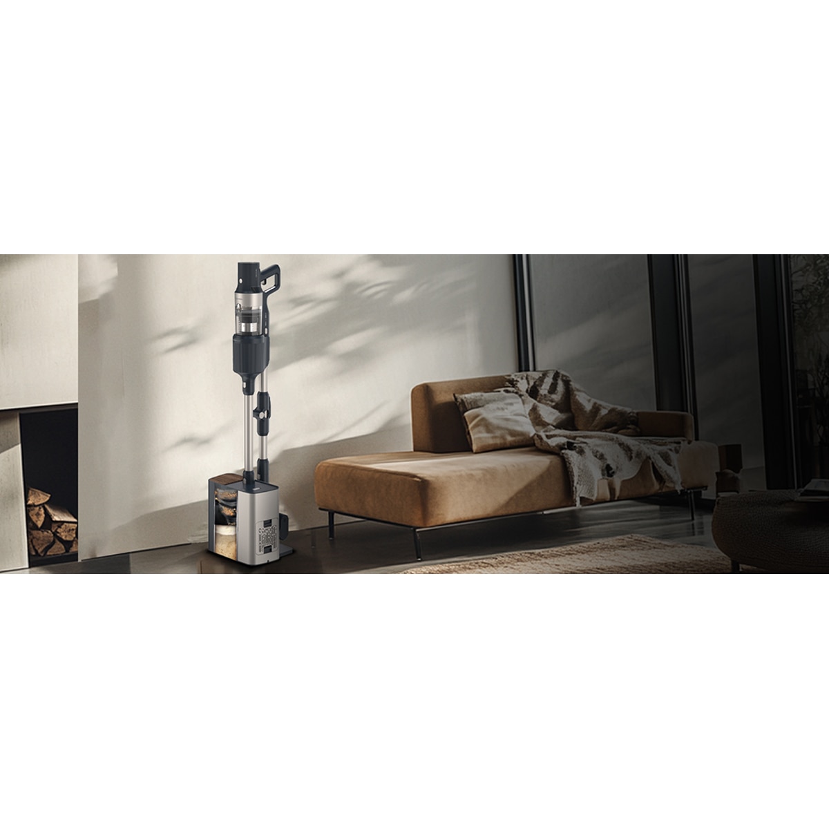 Imagen 4 de Aspirador de escoba recargable Cecotec Conga Rockstar 5500 Hurricane Station Flex - Negro / Inox Negro / Inox