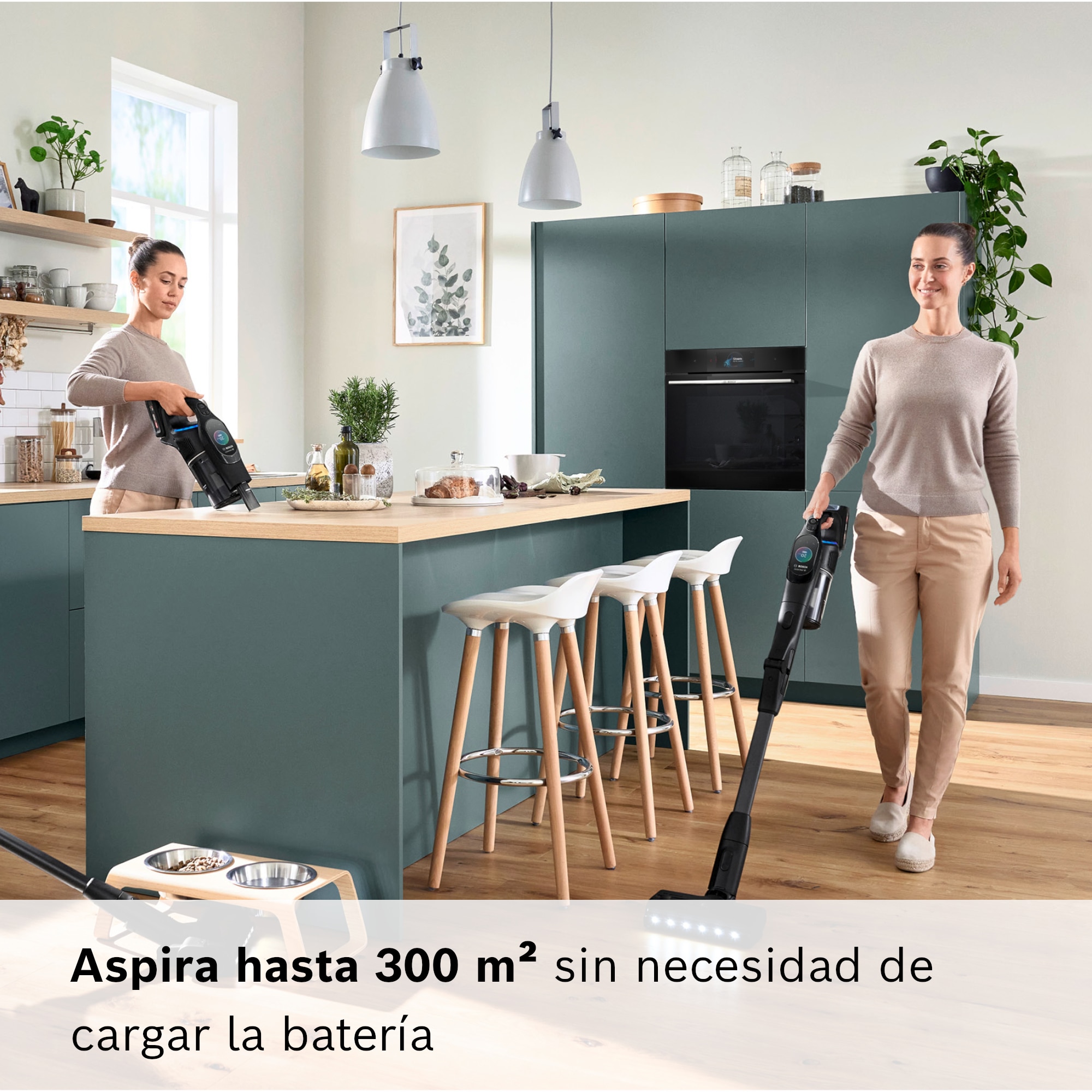 Aspirador escoba sin cable, Bosch, Unlimited 10, BCS1051POW Negro-9